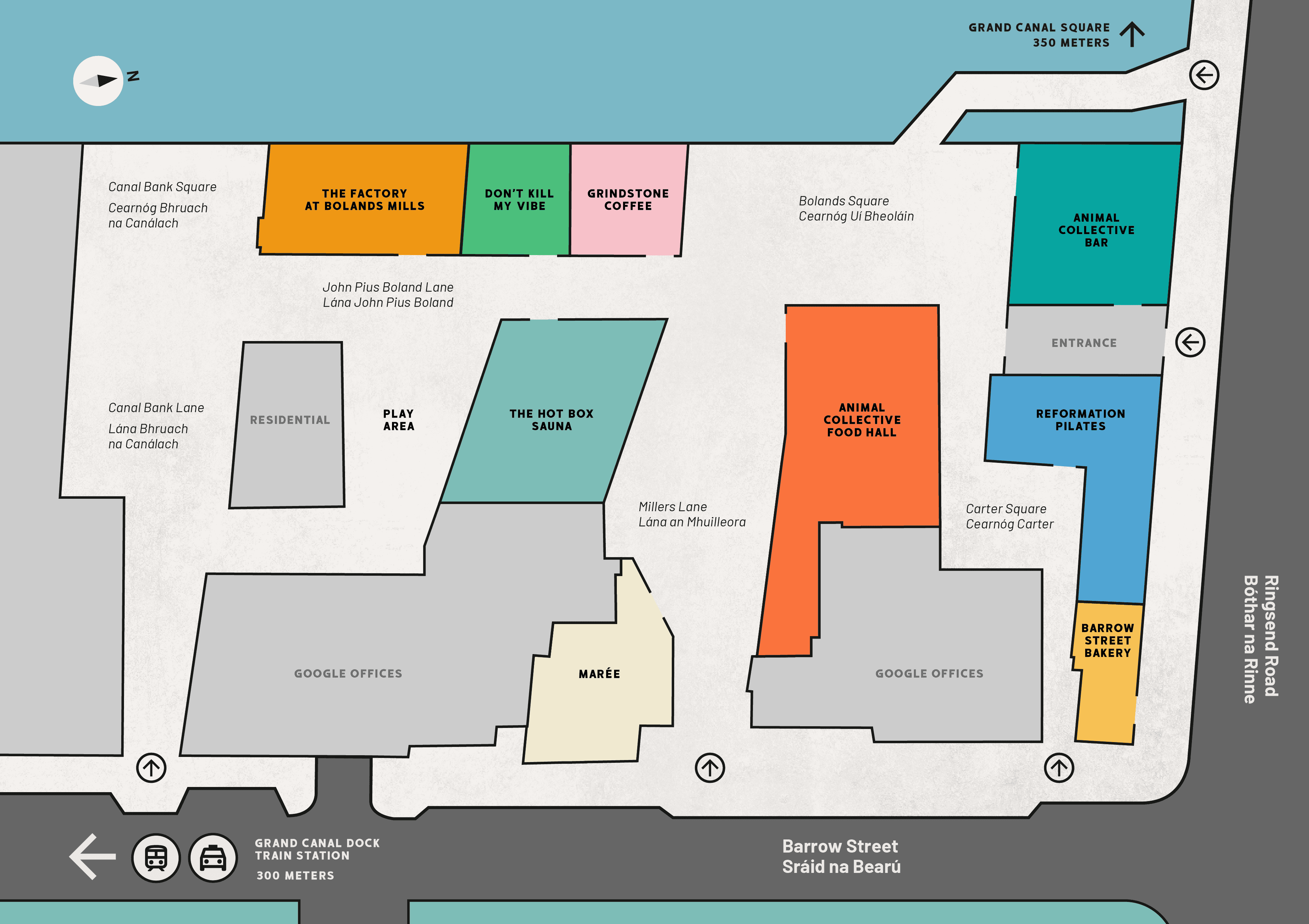 Map of Bolands Mills complex, full description linked below.